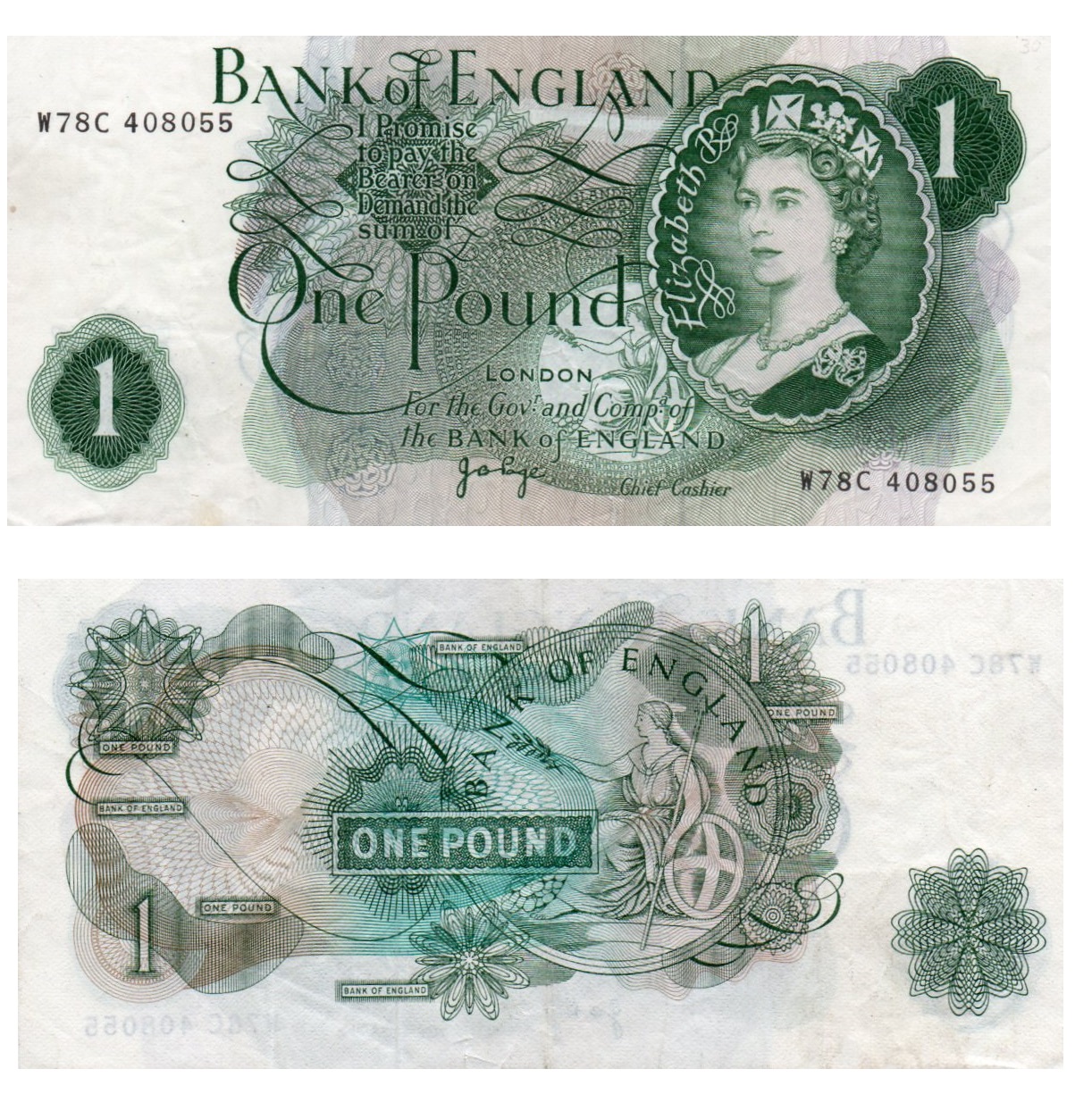 Great Britain #374g/VF 1 Pound